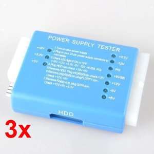  LED PC 20/24 Pin SATA HD Power Supply Tester