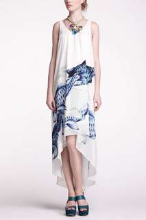 Indigo Shoal Asymmetric Dress   Anthropologie