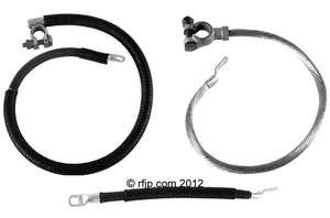 Willys MB Ford GPW, CJ2a, battery cable set, WWII Military Jeep, G503 