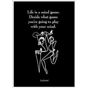  Life is a Mind Game #2   Poster by Sir Shadow (2 7/8x4 