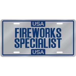  New  Usa Fireworks Specialist  License Plate Occupations 