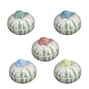   Andrea By Sadek Turtle Boxes Set Of 5 Assorted Patio, Lawn & Garden