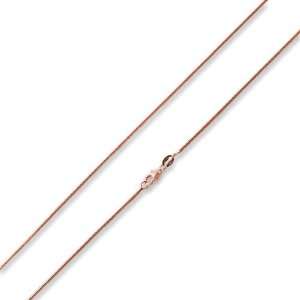 14K Rose Gold Plated Sterling Silver 16 Italian Snake Chain Necklace 