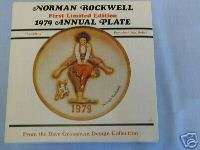 1979 Norman Rockwell First Edition LEAPFROG Plate  