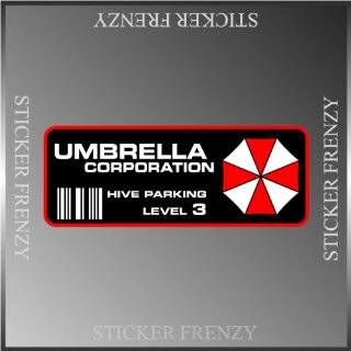 Resident Evil Umbrella Corp. Parking Decal Vinyl Decal Bumper Sticker 