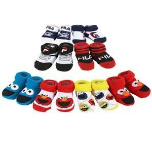    BABY INFANT BOOTIES SESAME STREET 4 PAIRS SIZE 0 12 MOS Baby