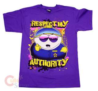 South Park Cartman Respect My Authority T Shirt  