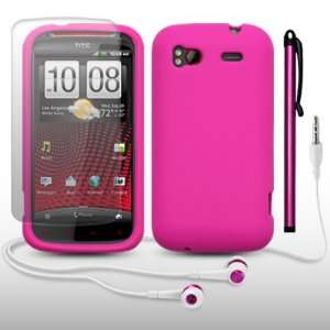   PROTECTOR, STYLUS & HEADSET BY CELLAPOD CASES HOT PINK Electronics