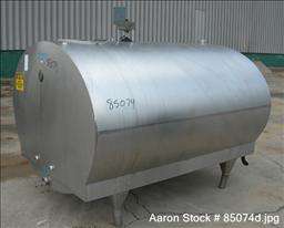 USED Mueller oval jacketed milk tank, 800 gallon, 304  