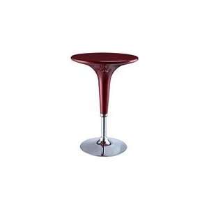   & Chrome Bar Table   Adjustable Height with Gas Lift