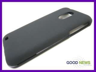 For Samsung Galaxy S II Hercules T989   Black Rubber Hard Snap Case 