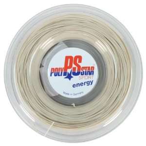  Poly Star Poly Star Energy 17G Reel Tennis String Natural 