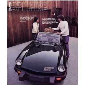  1974 TRIUMPH SPITFIRE 1500 Sales Brochure Book Automotive