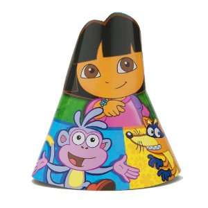  Lets Party By Amscan Dora the Explorer & Friends Cone Hats 