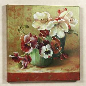 Flowers canvas Fabrice de Villeneuve Limited Edition  
