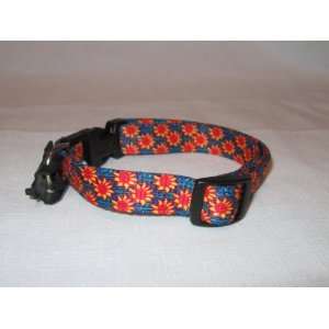  Adjustable Nylon Flower Dog Collar 