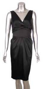 Calvin Klein Short Black Satin Stretch Siren Cocktail Dress   Assorted 