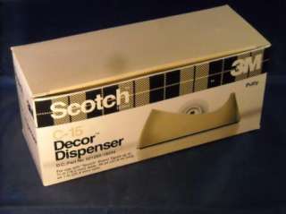 Vintage Scotch Tape Dispenser Putty Model C 15 Plastic  