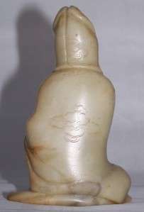 18thC Chinese Carved Soapstone Figure of a Seated Guanyin on Zitan 