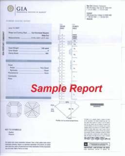 ct Asscher Cut Diamond F Color VS1 Clarity W/ GIA Report  