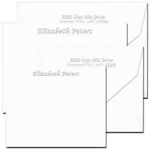  Classic Impressions Embossed Personalized Stationery 