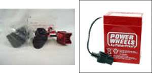 Power Wheels 6V RED Battery AND Charger 00801 0712 1481  
