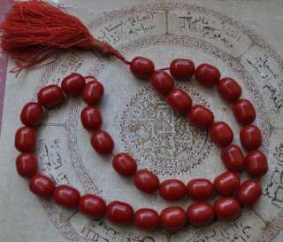 XL Vintage Prayer beads Egyptian Misketa  cherry amber Bakelite 