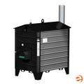   Deluxe Outdoor Hot Water Wood Furnace, Stainless Steel 