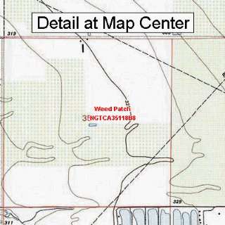  USGS Topographic Quadrangle Map   Weed Patch, California 