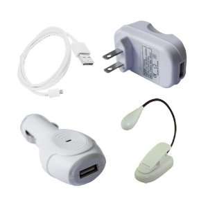 SKQUE PREMIUM WHITE USB CAR ADAPTER+WHITE USB WALL ADAPTER+WHITE EBOOK 