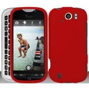 Red Hard Snap On Case Cover Faceplate Protector for HTC myTouch Slide 