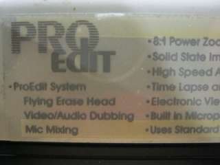 RCA Pro Edit VHS Camcorder Model# CC310 w/ Case & Accessories  