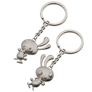  Cute Couple Bees Metal Keychain   Gift For Couples 