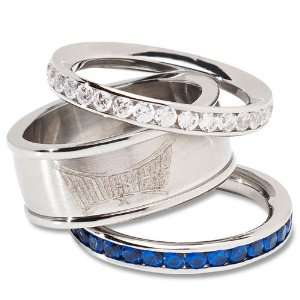   Mavericks Ladies Spirit Crystal Stacked Ring Set