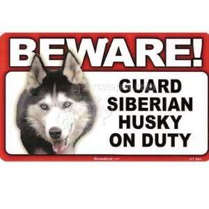   Dog on Duty Sign   Siberian Husky [Misc.] [Misc.]