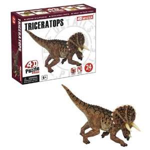 4D Dinosaur Puzzles   Triceratops  Toys & Games  