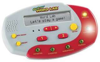   word lab electronic handheld word game and language arts tutor with