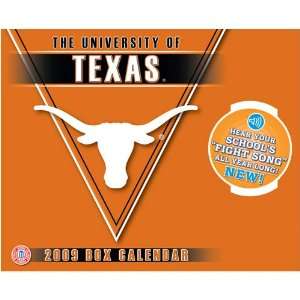  Texas Longhorns NCAA Box Calendar with Sound Sports 