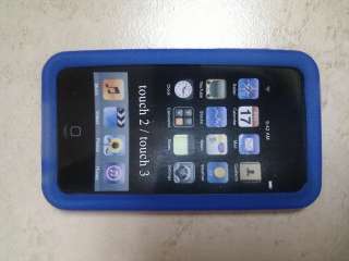iPod Touch Silicone Case 2G 3G iTouch 2nd 3rd Gen Blue  