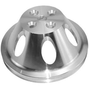   CHEVY 1 Groove Polished Aluminum Short Water Pump Pulley Automotive