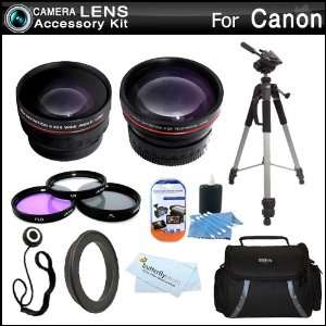 Lens Bundle Kit For CANON VIXIA HF M52, HF M50, HF M500, HF M41, HF 