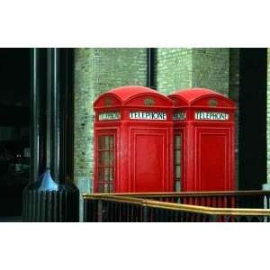  Telephone Boxes   Peel and Stick Wall Decal by Wallmonkeys 