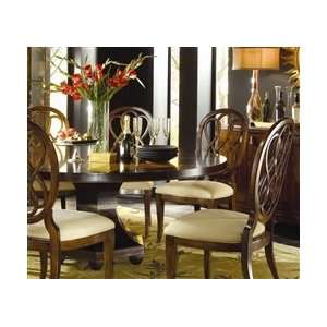 American Drew Bob Mackie Signature Round Ribbon Casual Dining Table in 