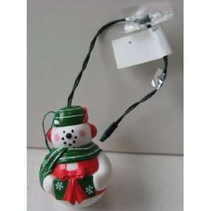   Snowman Christmas Ornament with Christmas Light Hook up Electronics
