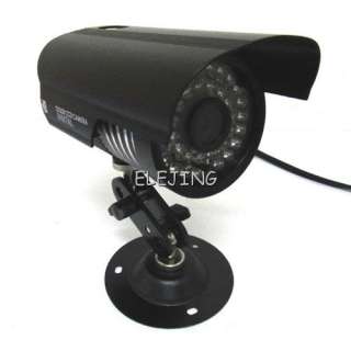   included 1x security outdoor ir color cctv camera wide angle lens 1x