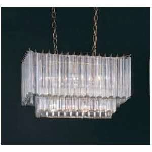   328BR Brass Luna 10 Light 2 Tier Chandelier from the Luna Collection