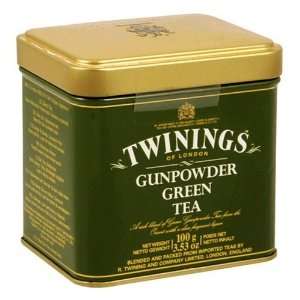 Twinings Loose Gunpowder Green Tea in Tin   3.53 oz  