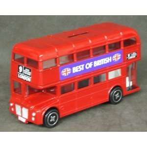  Die Cast Metal Red London Bus Money Box 