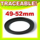 49 52 MM 49 MM to 52 MM Step Up Ring Filter Adapter ( F