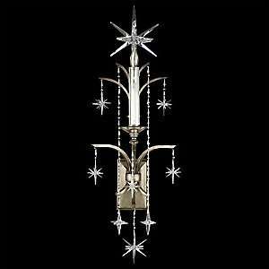 Fine Art Lamps Constellations One Light Wall Sconce in Aged Silver 